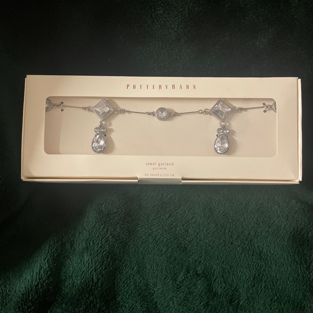 ***Pottery Barn Jewel Garland. (5ft) NWT